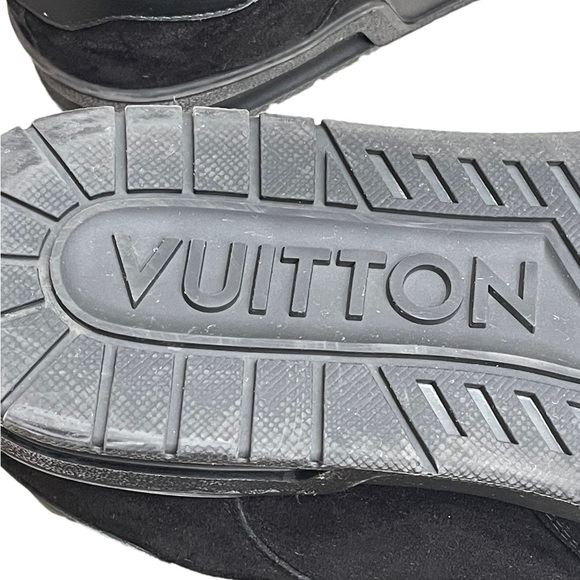 NOT FOR SALE Louis Vuitton Staff Trainer Black Suede Size 10.5 - Picture 14 of 16